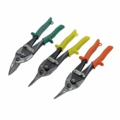 Silverline Aviation Tin Snips Set 3 Piece (Straight, Left & Right-Hand Cut)