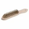 Silverline Brassed Wire Brush 4 Row