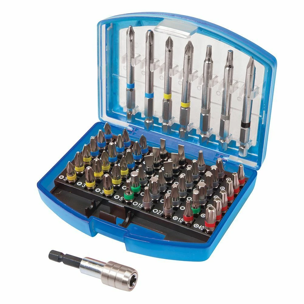 Silverline Colour-Coded Screwdriver Bit Set 56 Piece 1 Silverline Colour-Coded Screwdriver Bit Set 56 Piece