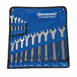 Silverline Combination Spanner Set 14 Piece (1/4 - 1-1/4in)