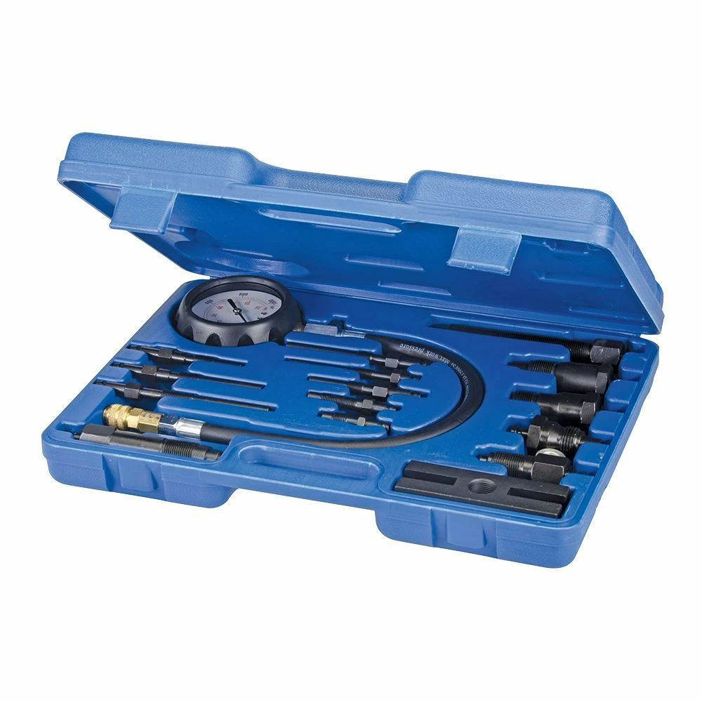 Silverline Diesel Engine Compression Testing Kit 16 Piece 1 Silverline Diesel Engine Compression Testing Kit 16 Piece
