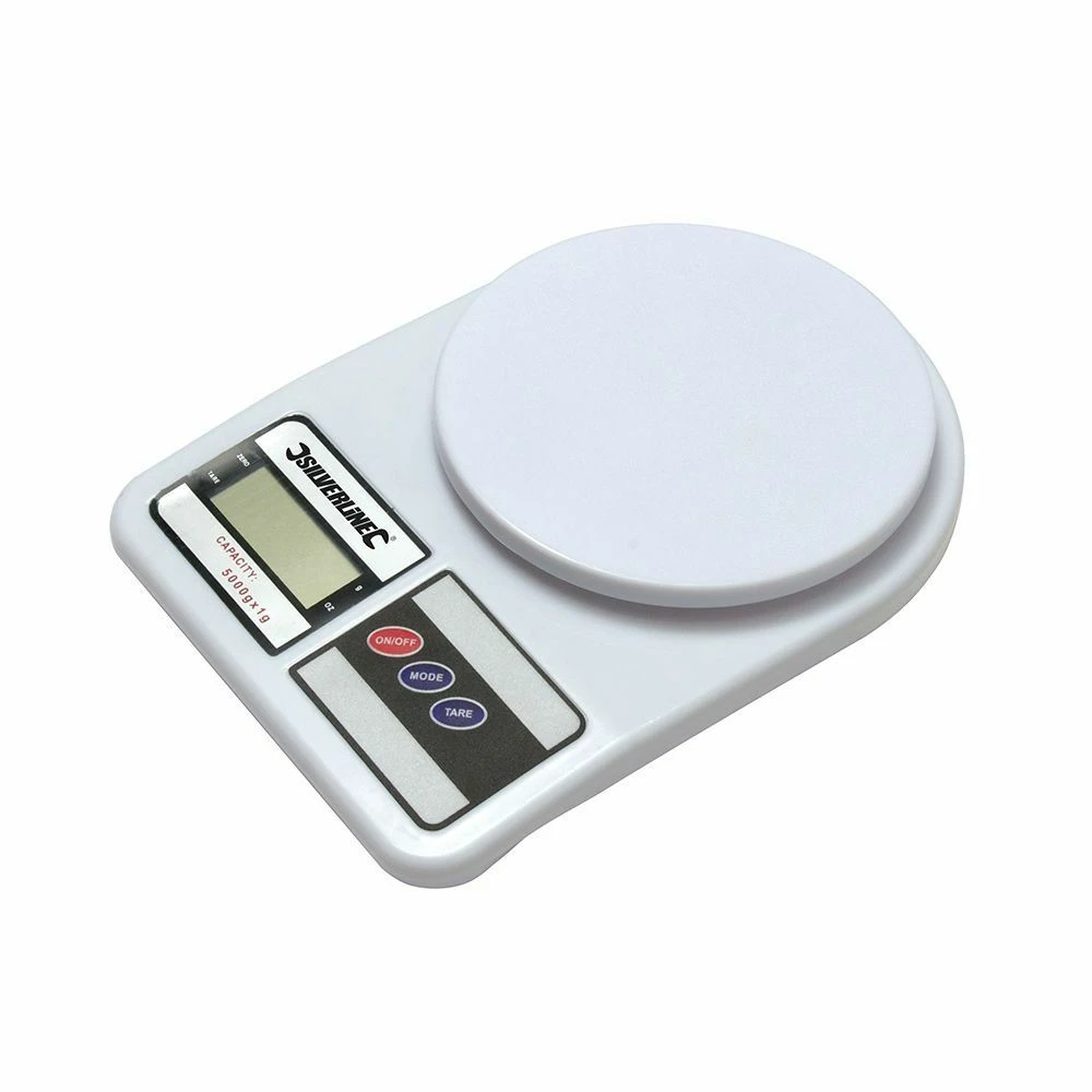 Silverline Digital Weighing Scales 5kg 1 Silverline Digital Weighing Scales 5kg