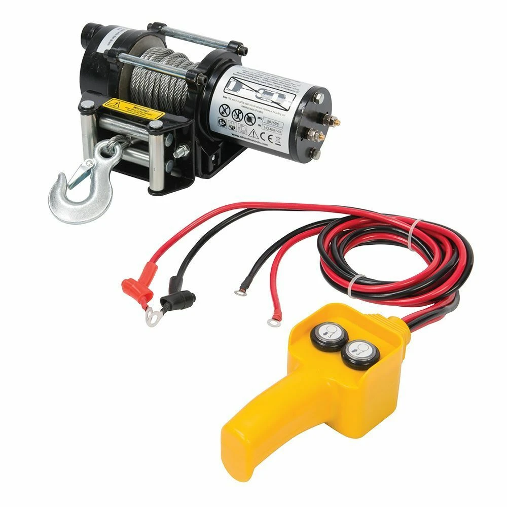 Silverline DIY 12v Electric Winch 2000lb 1 Silverline DIY 12v Electric Winch 2000lb