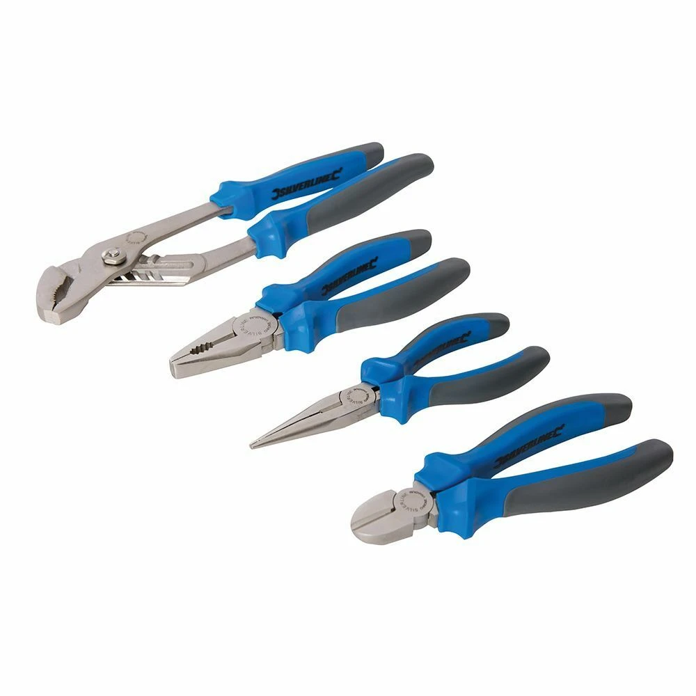 Silverline Expert Pliers Set 4 Piece 1 Silverline Expert Pliers Set 4 Piece