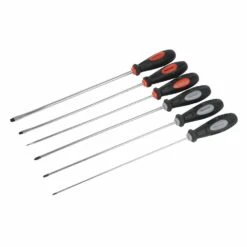 Silverline Extra-Long Screwdriver Set 6 Piece
