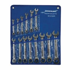 Silverline Fixed Head Ratchet Spanner Set 14 Piece (8-24mm)