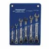 Silverline Flexible Head Ratchet Combination Spanner Set 6 Piece (8-17mm)