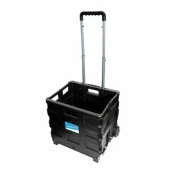 Silverline Folding Storage Box Trolley 25kg