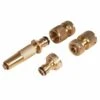 Silverline Hose Fittings Set Brass 4 Piece 4pce