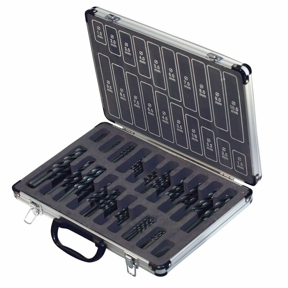Silverline HSS-R Jobber Drill Bit Set 170 Piece 1 Silverline HSS-R Jobber Drill Bit Set 170 Piece
