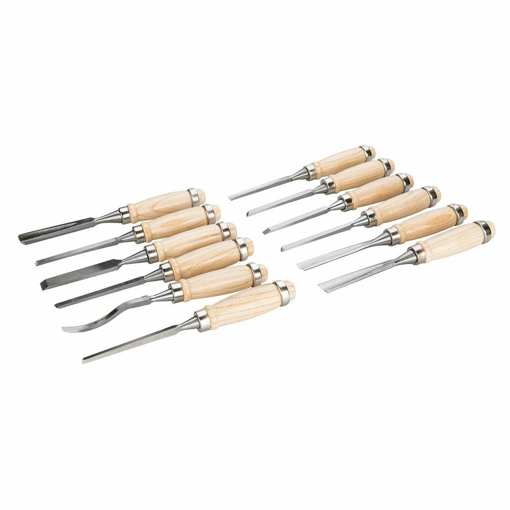 Silverline Precision Wood Chisel Carving Set 12 Piece 1 Silverline Precision Wood Chisel Carving Set 12 Piece
