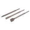Silverline SDS Plus Hex Steel Chisel Set 3 Piece