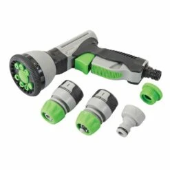 Silverline Soft-Grip Spray Gun Quick Connect Set 5 Piece