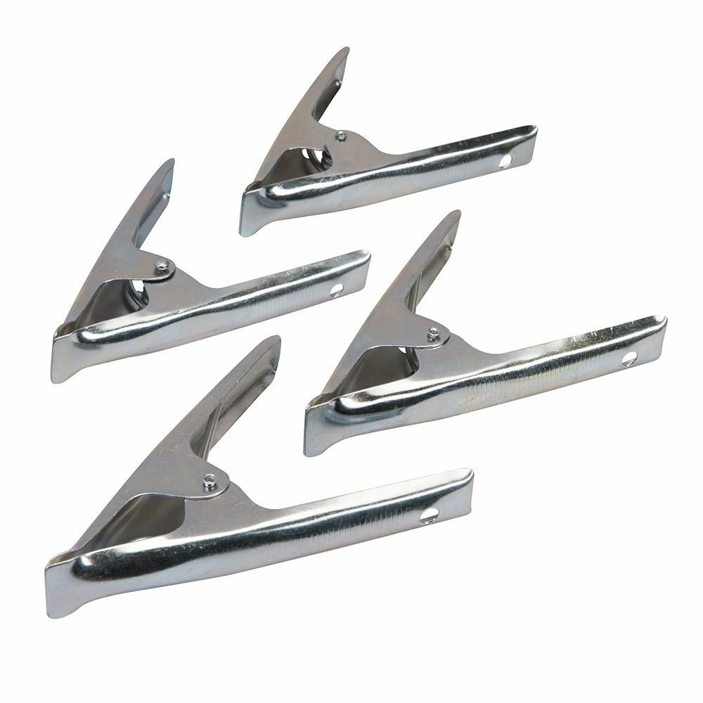Silverline Stall Clips / Spring Clamps 70mm - Pack Of 4 1 Silverline Stall Clips / Spring Clamps 70mm - Pack Of 4