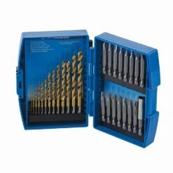 Silverline Titanium-Coated HSS Drill Bit & CRV Screwdriver Bit Set 29 Piece