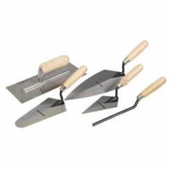 Silverline Tradesmans Trowel Set 5 Piece (Pointing/Gauging/Plastering/Brick)