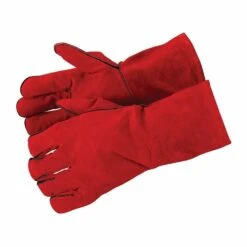 Silverline Welders Gauntlets Split Leather Gloves